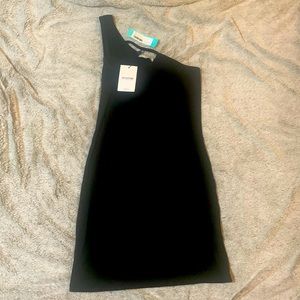 NWT black ribbed dress